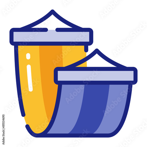 Relaxing Beach Hammock Hangout Vector Icon Illustration