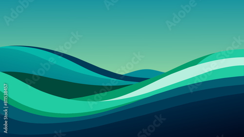 青いウェーブの抽象背景