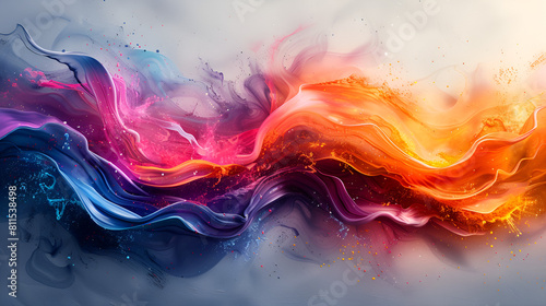 Colorful Paint Artwork on Transparent Background, Colorful paint splashes png colored powder holi color on white background