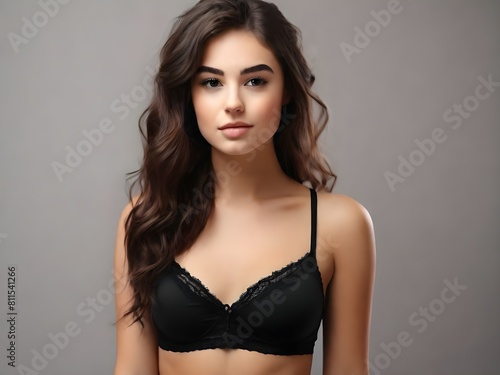 Wallpaper Mural portrait of a woman lingerie in studio Torontodigital.ca