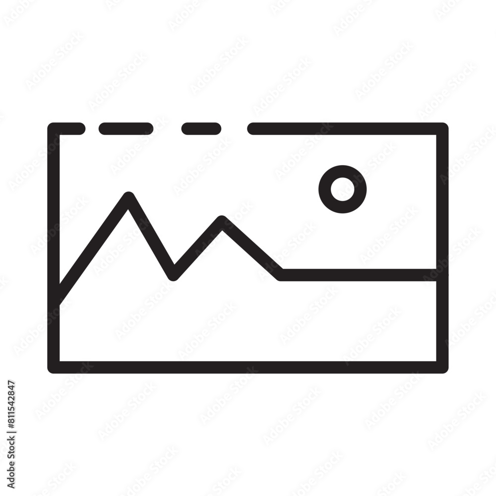 Art Gallery Image Line Icon Art Gallery Image Line Icon