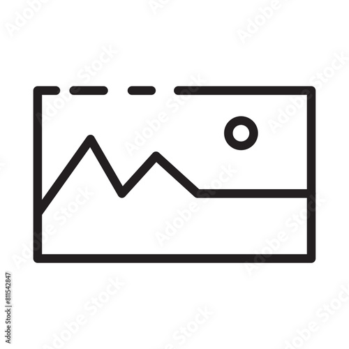 Art Gallery Image Line Icon