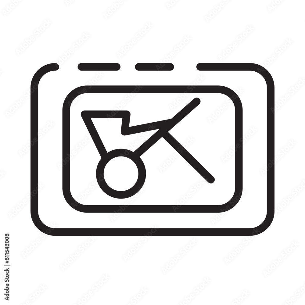 Modern Painting Picture Line Icon Modern Painting Picture Line Icon