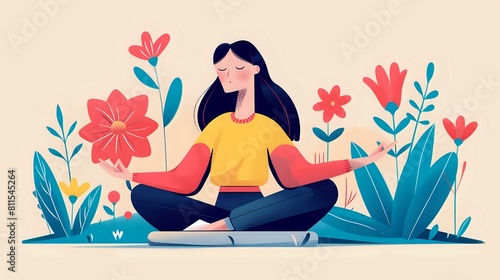 Wallpaper Mural Meditation for universal serenity and well-being Torontodigital.ca