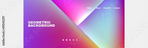 Triangle minimal web site page background design. Vector Illustration For Wallpaper, Banner, Background, Card, Book Illustration, landing page