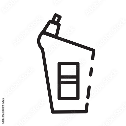 Agent Bottle Chemical Line Icon