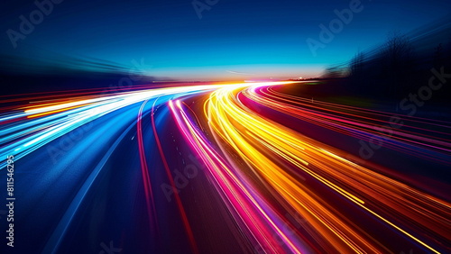 Acceleration Speed. acceleration speed motion on night road: light, car, night, fast, motion, background, speed, road, traffic, blurring