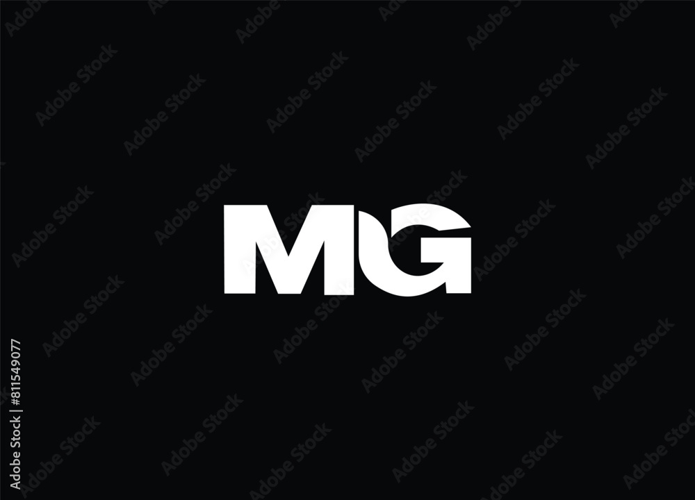 MG modern creative logo design and letter logo