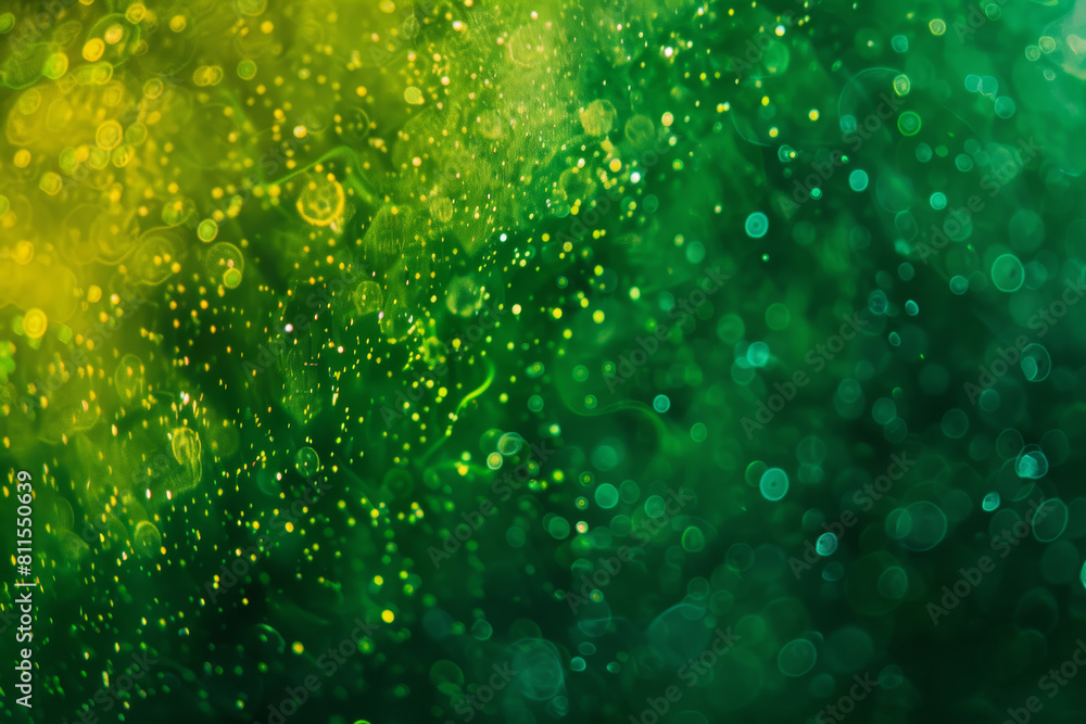 Vibrant Green Abstract Texture with Colorful Splashes Vibrant Green Abstract Texture with Colorful Splashes