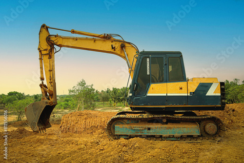 Digging Deep Excavator in Action