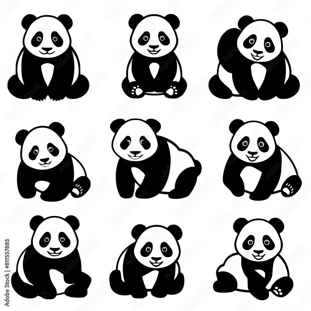 Panda SVG, Panda Head Cricut, Panda Face Svg, Cute Panda Svg, Panda