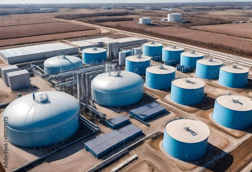 oil tanks in the port