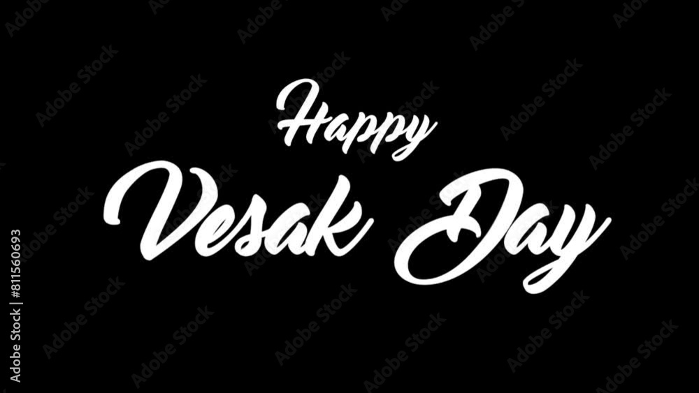 Lettering Happy Vesak Day Lettering Happy Vesak Day