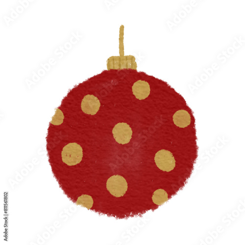 red christmas ball