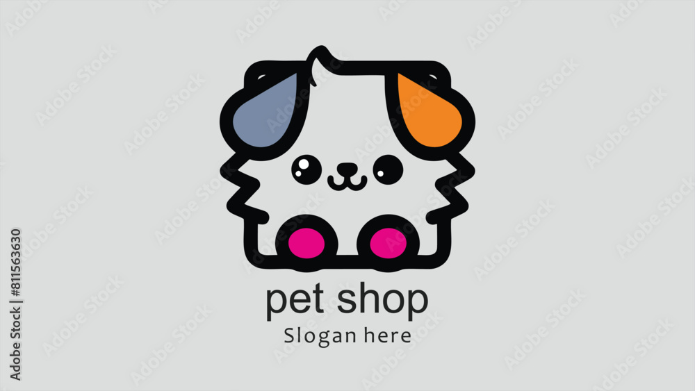 Illustration vector graphic logo pet shop, perfect for company logo, shop, etc Illustration vector graphic logo pet shop, perfect for company logo, shop, etc