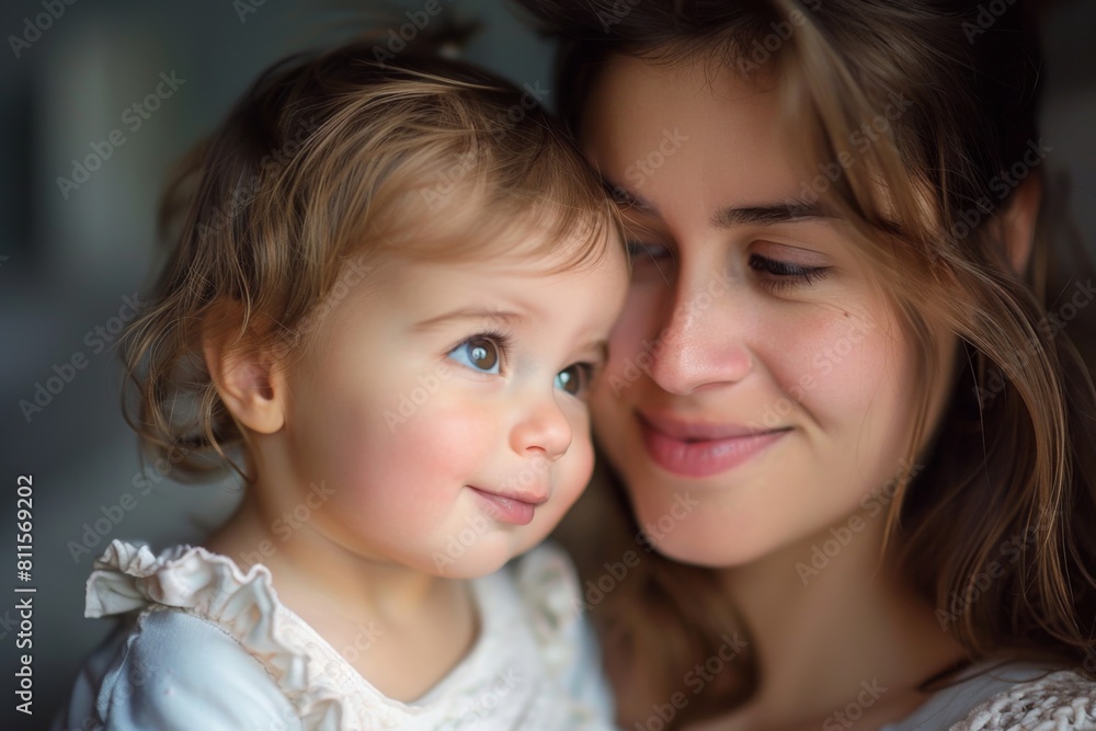 Happy Mother and her child created with Generative AI Happy Mother and her child created with Generative AI
