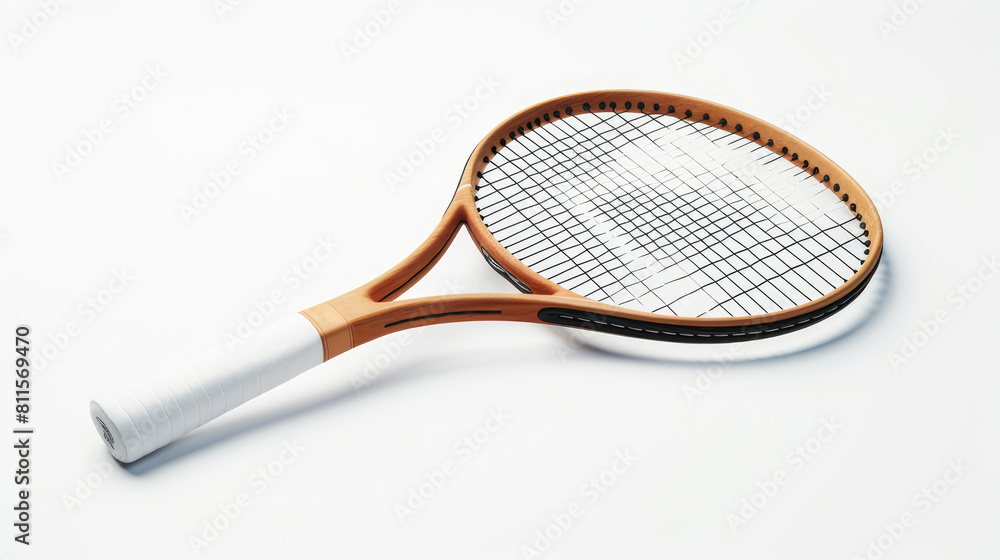 Tennis rackets and ball on white background Tennis rackets and ball on white background
