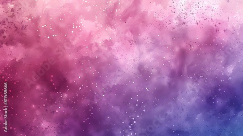 Vibrant Pink and Purple Nebula-Like Galaxy with Starry Sparkles Abstract Cosmic Background for Artistic and Wallpaper Use