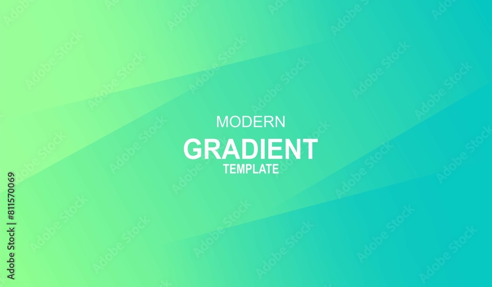 green blue gradient template with blue green gradient background Stock ...