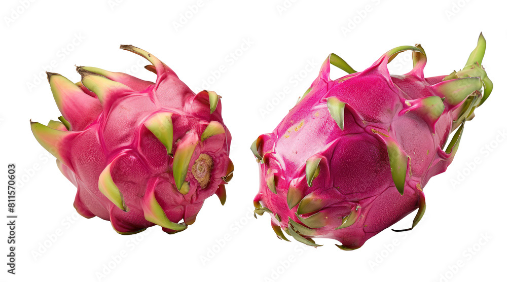 natural and healthy dragon fruit on transparent background natural and healthy dragon fruit on transparent background