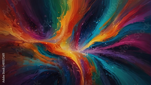Abstract colorful background Color Flow Series Stream of Creativity