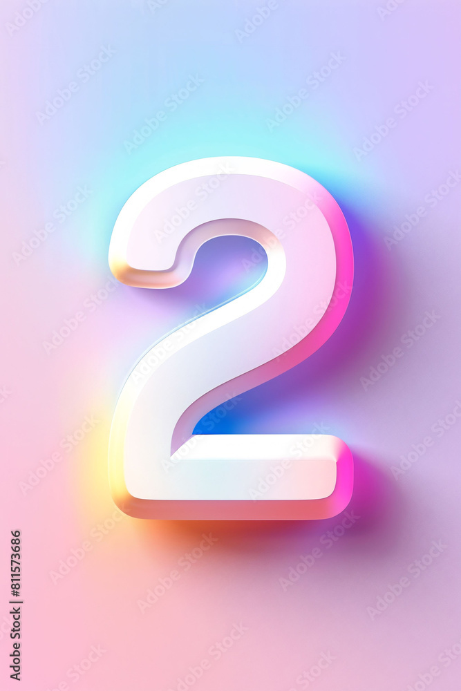 Countdown number 2 illustration poster, anniversary birthday party celebration countdown concept illustration Countdown number 2 illustration poster, anniversary birthday party celebration countdown concept illustration