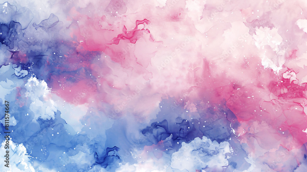 Fototapeta premium Watercolor style abstract sky colorful cloud background, abstract PPT poster main visual background