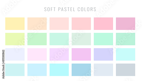 abstract color palette banner set for modern advertising