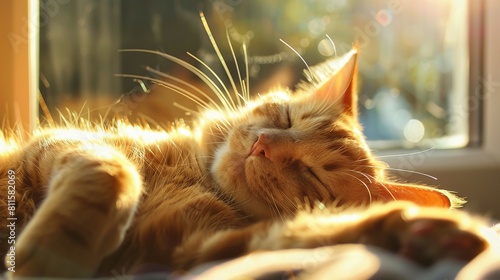 Basking Beauties: The Joy of Comfort in an Orange Cat's Life