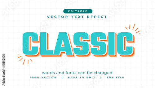 modern classic lettering in text edit style