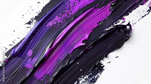 Black and purple marker paint texture isolated on a white background