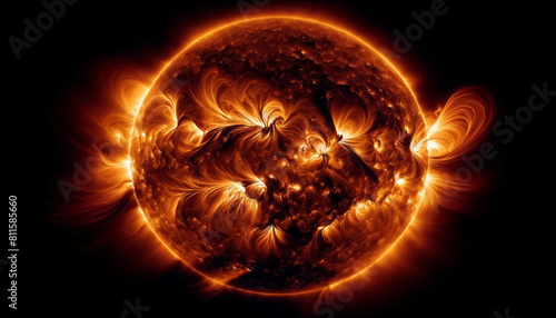 太陽フレアとガス爆発の連続4 photo
