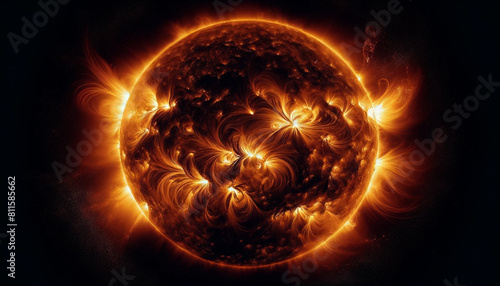 太陽フレアとガス爆発の連続5 photo