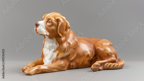 brown dog statue photo