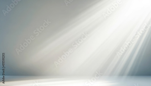 An abstract image showing rays of light across a gradient backdrop, suitable for design mock-ups or presentations. Generative AI