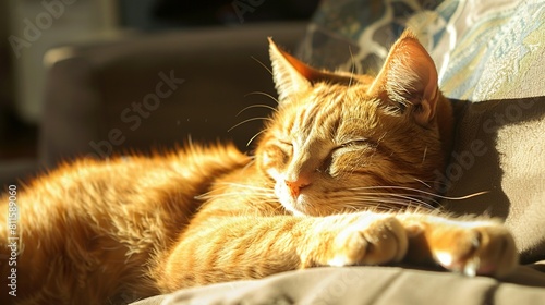 Sunny Side Up: The Comfortable Life of an Orange Feline