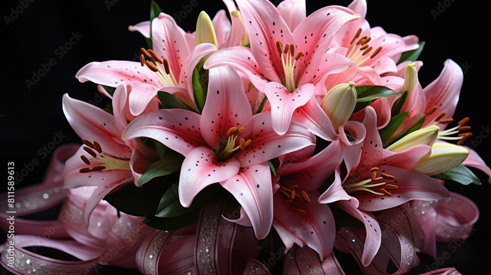 pink lily flower pink lily flower