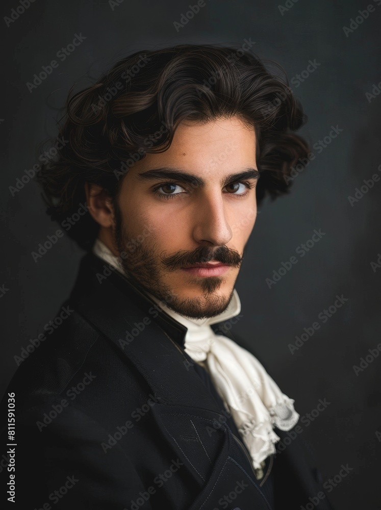 Handsome man in historical costume Handsome man in historical costume
