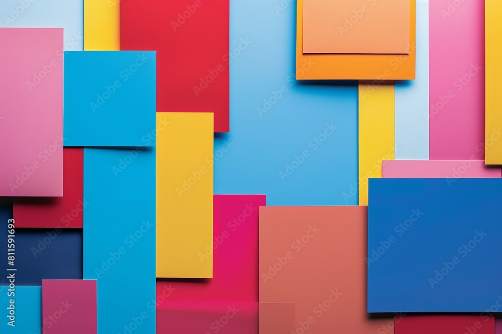 Vibrant geometric shapes and colors Vibrant geometric shapes and colors
