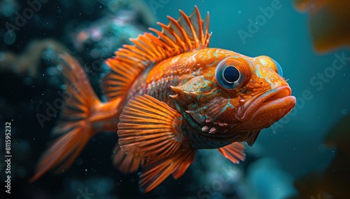Experiment with different color grading techniques to enhance the vibrancy and richness of the deep-sea fish's natural hues. © 2D_Jungle
