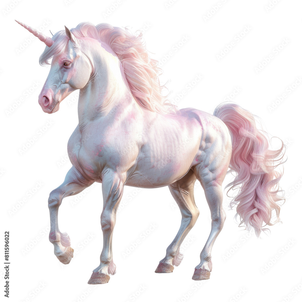 A beautiful, ethereal pink unicorn with a flowing mane and sparkling horn transparent background, PNG A beautiful, ethereal pink unicorn with a flowing mane and sparkling horn transparent background, PNG