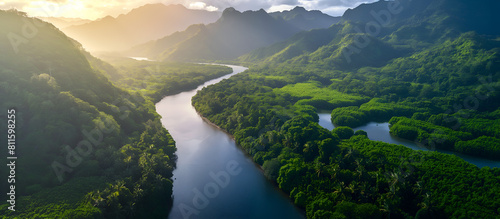 panorama of the mountains