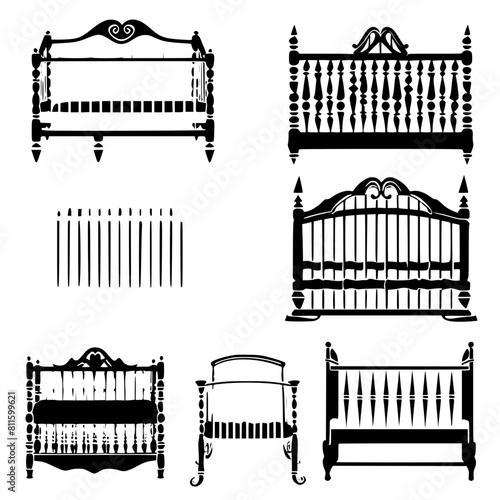 Baby Crib Svg, Baby Crib Clipart, Baby Crib Cut Files, Baby Crib png, Baby svg, Crib svg, Baby clipart, Baby Bed Svg, Kids Clipart, Crib Cut File, Crib Vector, Nursery Bed, newborn Svg, vector, illust