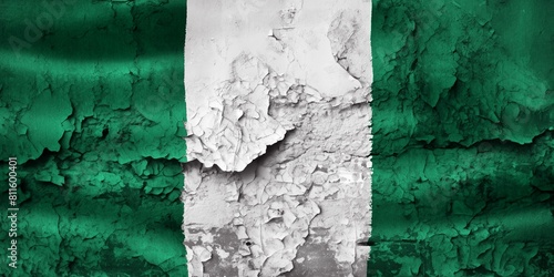 3D-Illustration of a Nigeria flag - realistic waving fabric flag © Cavan