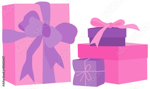 birthday gift box  vector