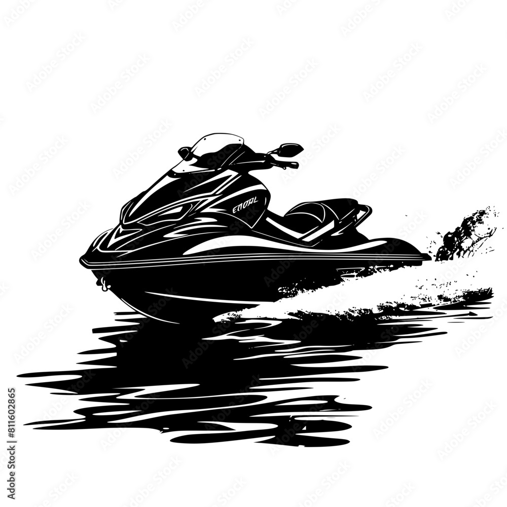 Jet Ski SVG, Jet Ski dxf, Jet Ski png, Jet Ski vector, Jet Ski outline