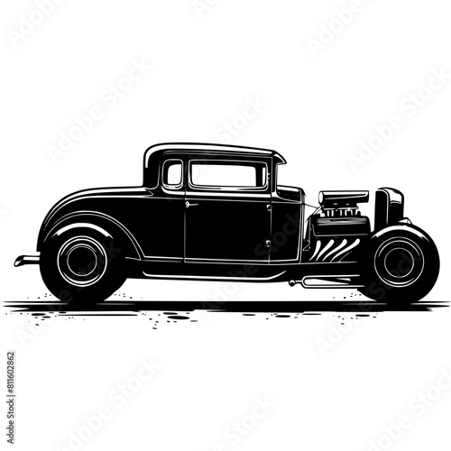 car, vintage, old, truck, retro, auto, classic, vehicle, antique, transportation, automobile, toy, model, transport, pickup, vector, isolated, wheel, hotrod, pick-up, rod, style, motor, hot, old timer