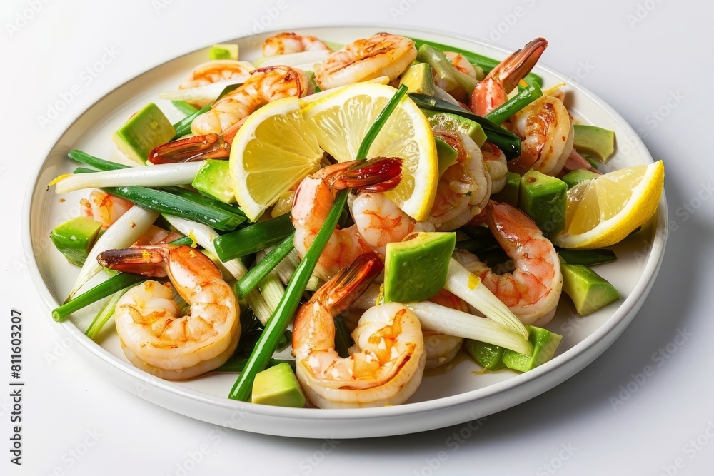 Creamy Avocado and Shrimp Stir-Fry with Lemon Zest Creamy Avocado and Shrimp Stir-Fry with Lemon Zest