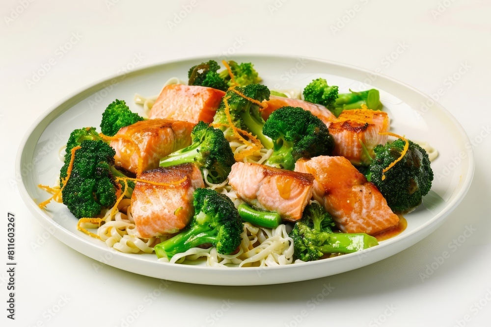 Tantalizing Salmon and Broccoli Stir-Fry with Zesty Orange Sauce Tantalizing Salmon and Broccoli Stir-Fry with Zesty Orange Sauce
