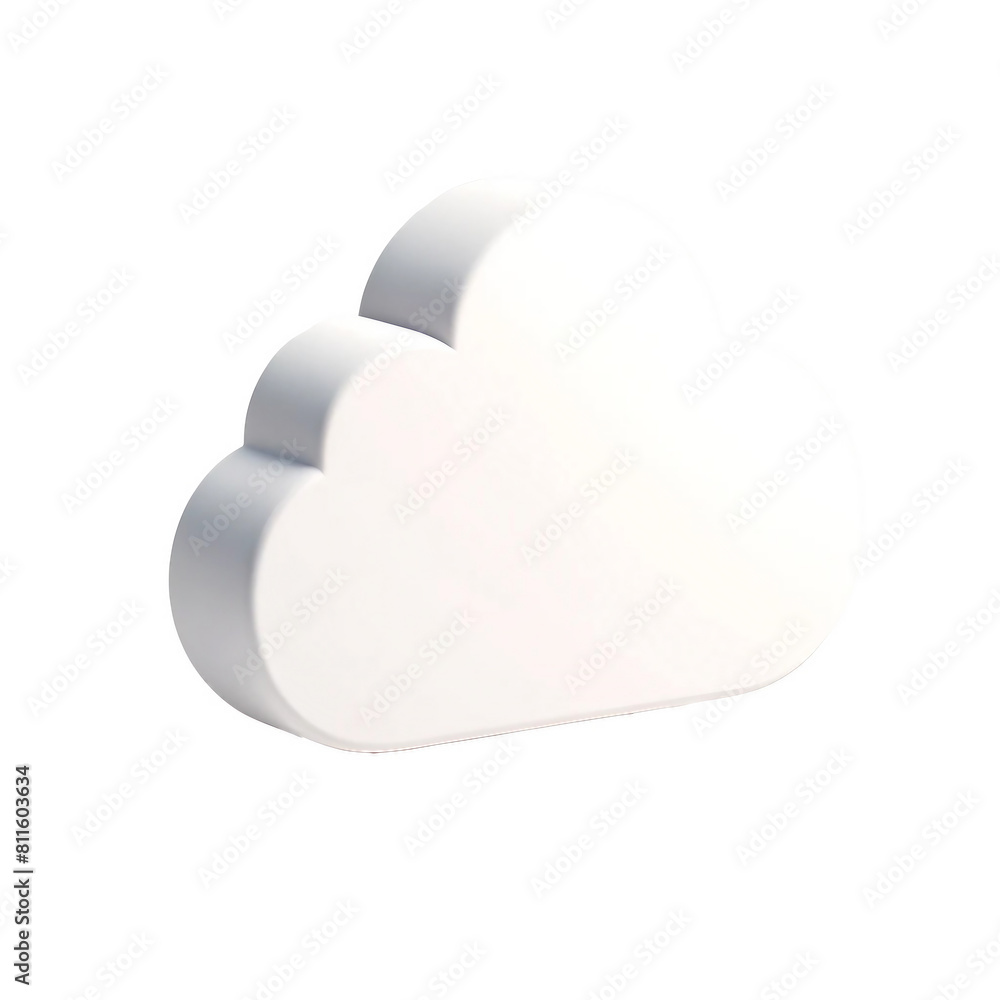 Simple White Cloud Icon Isolated on White Background
Simple White Cloud Icon Isolated on White Background